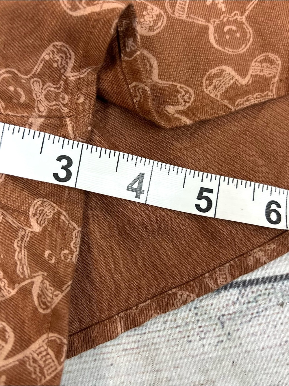 Aerie Women’s Gingerbread Print Boxer Pajama Shorts Elastic Waist Size L Holiday - Picture 11 of 11